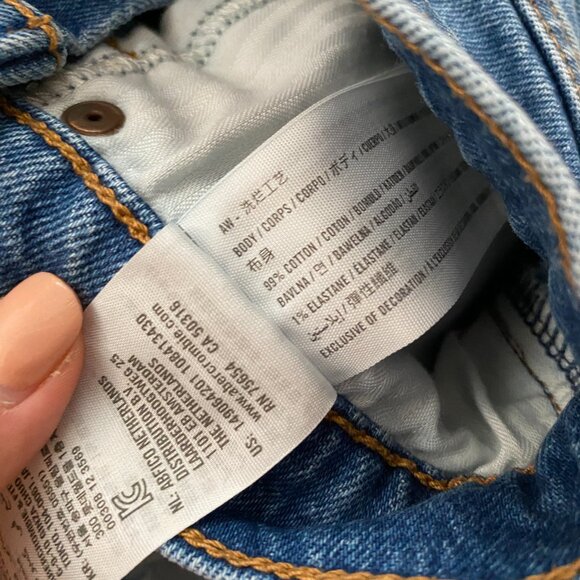 A&F Abercrombie High Rise Mom Jean Shorts Women's US Size 26 (2) - Picture 4 of 4